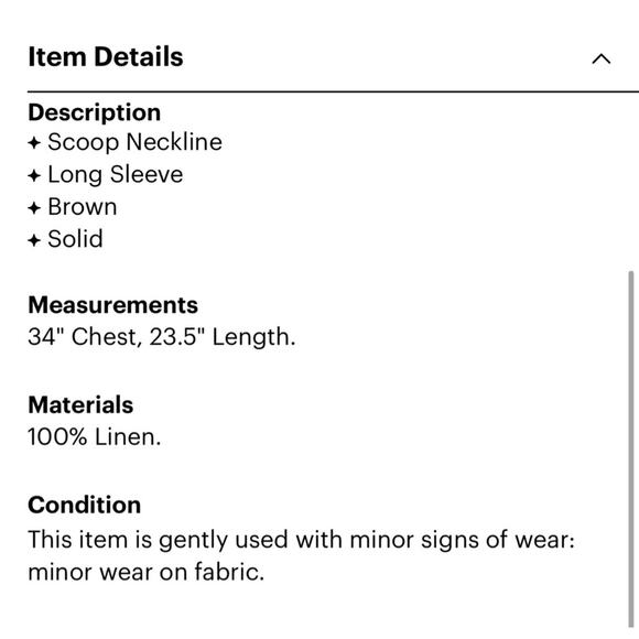 AG Jeans Long Sleeve Asymmetric Knit Top S Brown - Picture 3 of 3